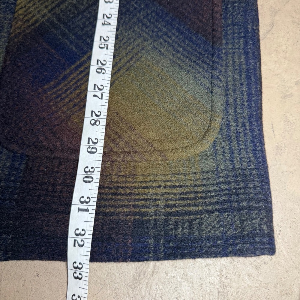 Pendleton Plaid Wool Blend Button Front Jacket Ov… - image 9